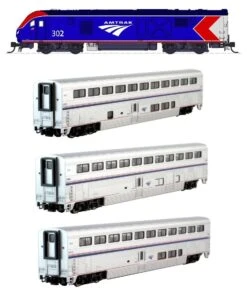 Kato N 101788-1 Amtrak ALC-42 And Superliner Phase VI 4-Unit "Starter Series" Set With Lighting