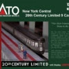 Kato N 106100 20th Century Limited Passenger Car Set, New York Central (9)
