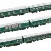 Kato N 10869 Series 24 Sleeper 6-Car Basic Set, Twilight Express -Model Train Shop 10869 08726.1626114783