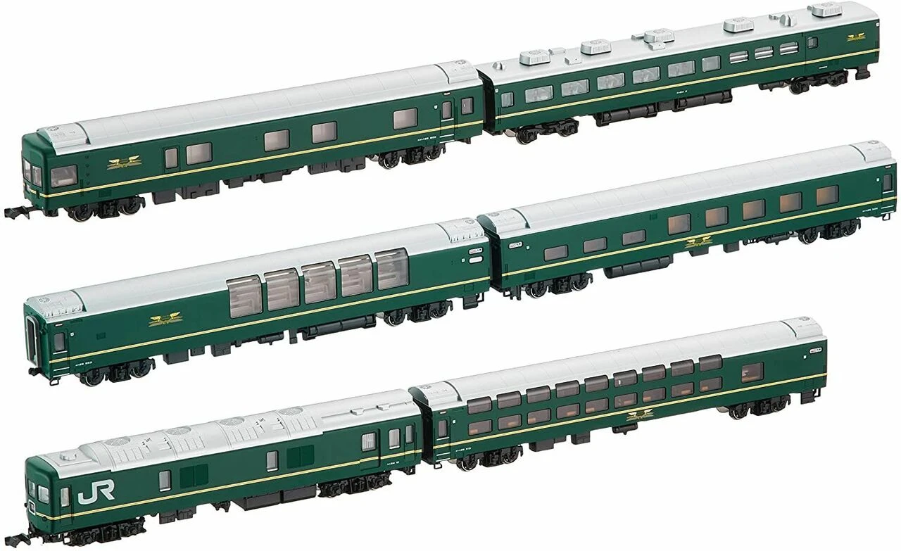 Kato N 10869 Series 24 Sleeper 6-Car Basic Set, Twilight Express 3 Kato N 10869 Series 24 Sleeper 6-Car Basic Set, Twilight Express