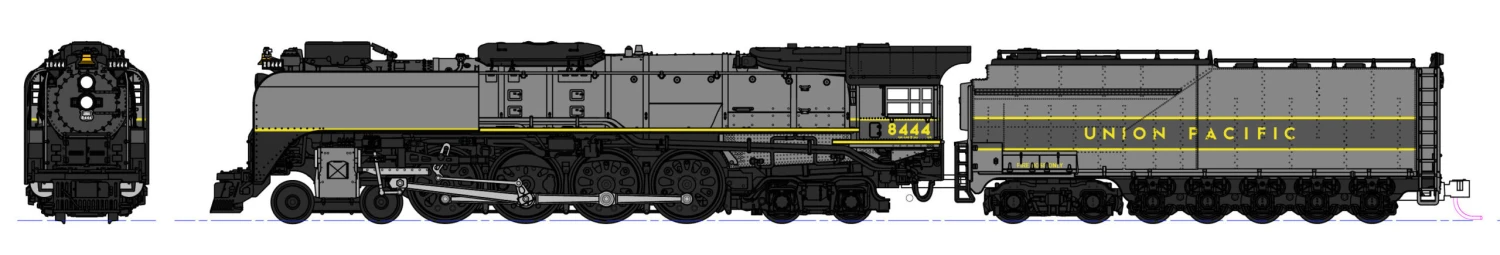 Kato N 1260403-LS FEF-3 Steam Locomotive, Union Pacific #8444 3 Kato N 1260403-LS FEF-3 Steam Locomotive, Union Pacific #8444