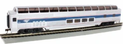 Bachmann HO 13001 Silver Series Budd 85' Full-Length Dome Car With Lights, Amtrak (Phase VI) #10031