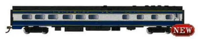 Bachmann HO 14801 85' Smooth-Side Dining Car With Lighted Interior, Baltimore And Ohio #1035