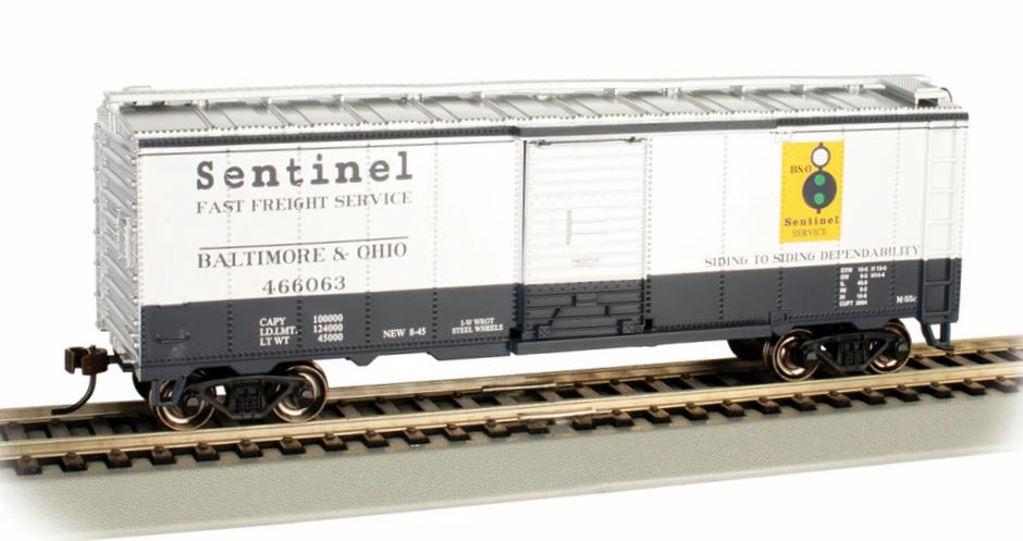 Bachmann HO 16005 40' PS-1 Box Car, Baltimore And Ohio #466063 3 Bachmann HO 16005 40' PS-1 Box Car, Baltimore And Ohio #466063