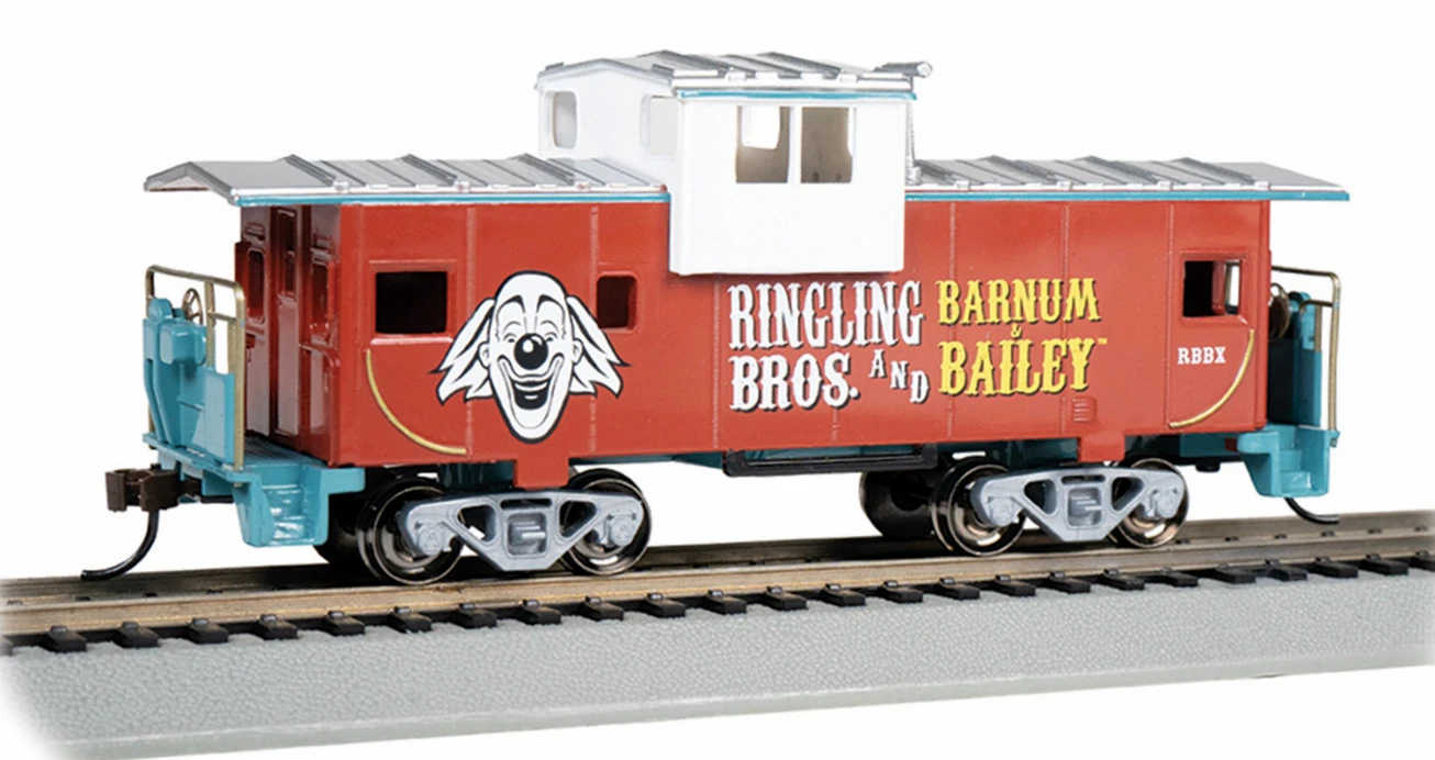 Bachmann HO 16614 Wide-Vision Caboose, Ringling Bros. And Barnum & Bailey 3 Bachmann HO 16614 Wide-Vision Caboose, Ringling Bros. And Barnum & Bailey
