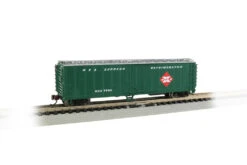 Bachmann Silver Series N 17957 ACF 50' Steel Refrigerator Car, Railway Express Agency #7769