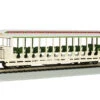Bachmann HO 19344 Jackson Sharp Open Sided Excursion Car, Amusement Park (Cream/Green) -Model Train Shop 19344 75749.1671229419