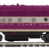 MTH Premier O 20-21585-1 F3 A-Unit Diesel Engine With Hi-Rail Wheels, Atlantic Coast Line #344 -Model Train Shop 20 21585 1 35771.1671267592