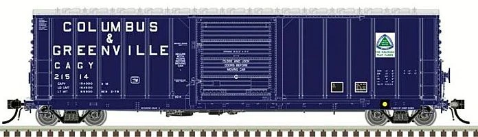 Atlas Master Line HO 20007140 CNCF 5000 Box Car, Columbus And Greenville #21569 3 Atlas Master Line HO 20007140 CNCF 5000 Box Car, Columbus And Greenville #21569
