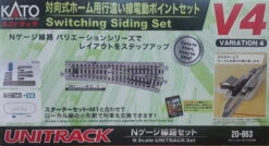 Kato N 20863 Unitrack V4 Switching Siding Set (Compact And Bilingual)