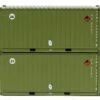 Jacksonville Terminal Company N 205457 20' Standard Height Containers With Magnetic System, US Marines (2)