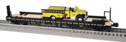 Lionel O 2226280 50' Flat Car With Fire Truck, Chesapeake And Ohio #81001