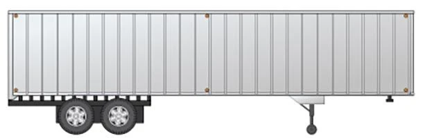 Rapido HO 403062 40' Fruehauf Exterior-Post Volume Van, Silver/Unlettered 3 Rapido HO 403062 40' Fruehauf Exterior-Post Volume Van, Silver/Unlettered