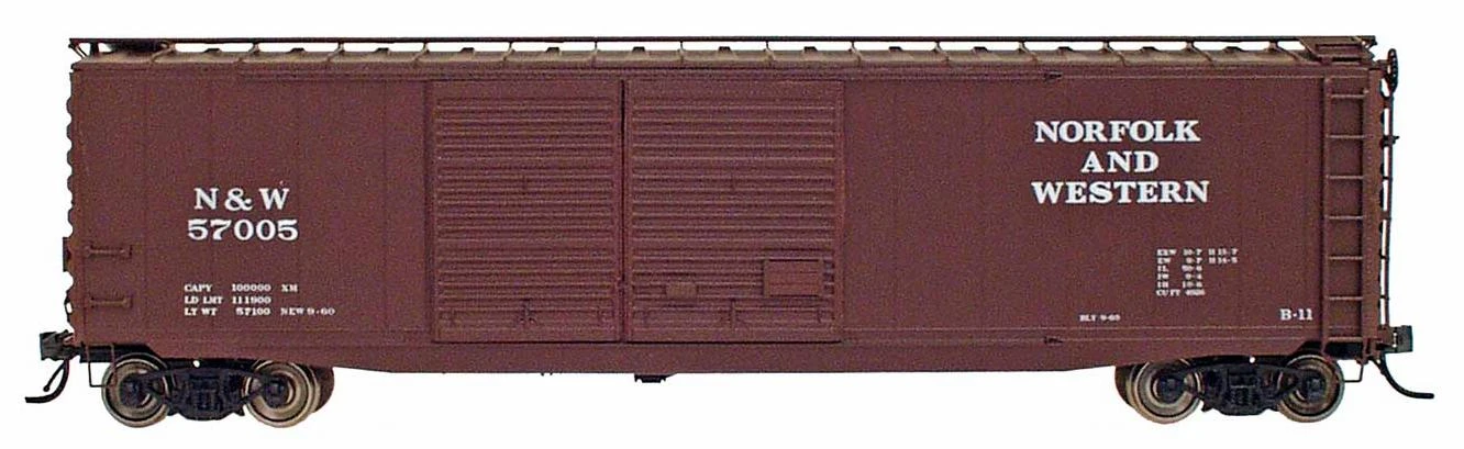 Intermountain HO 45602-20 PS-1 50' Double Door Box Car, Norfolk And Western #57107 3 Intermountain HO 45602-20 PS-1 50' Double Door Box Car, Norfolk And Western #57107