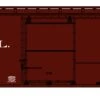 Accurail HO 81402 Double Sheath Wood Box Car Kit, Nickel Plate Road #10759