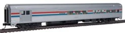 Walthers Mainline HO 910-30051 85' Budd Baggage Lounge Car, Amtrak (Phase III)