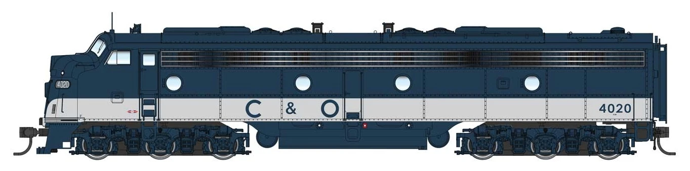 Walthers Proto HO 920-49912 EMD E8 A-Unit, Chesapeake And Ohio #4015 3 Walthers Proto HO 920-49912 EMD E8 A-Unit, Chesapeake And Ohio #4015
