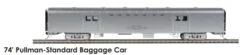Walthers Proto HO 920-9660 Deluxe Edition Set 2 74' Baggage Car, Santa Fe #3957