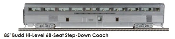 Walthers Proto HO 920-9662 Deluxe Edition Set 2 85' 68-Seat Step Down Coach, Santa Fe #535 4 Walthers Proto HO 920-9662 Deluxe Edition Set 2 85' 68-Seat Step Down Coach, Santa Fe #535 - Image 2
