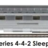 Walthers Proto HO 920-9667 Deluxe Edition Set 2 85' 4-4-2 Sleeper Car, Santa Fe "Regal River" -Model Train Shop 920 9647 9667 38304.1671259930