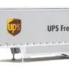 Walthers SceneMaster HO 949-2551 26' Drop-Floor Trailers, UPS (Modern Shield Logo) (2-Pack) -Model Train Shop 949 2551 60631.1671225959