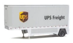 Walthers SceneMaster HO 949-2551 26' Drop-Floor Trailers, UPS (Modern Shield Logo) (2-Pack)