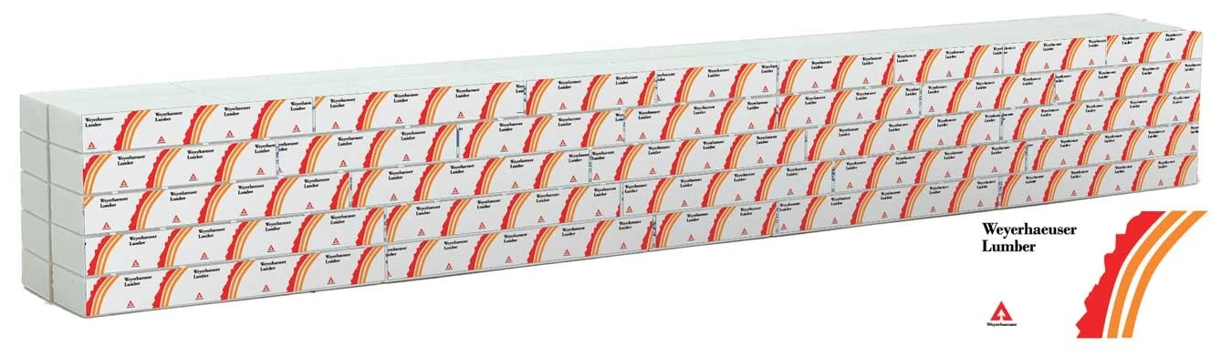 Walthers SceneMaster HO 949-3167 Wrapped Lumber Load, Weyerhauser Lumber 3 Walthers SceneMaster HO 949-3167 Wrapped Lumber Load, Weyerhauser Lumber