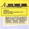 A-Line HO 29210 Adjustable Sunshades For EMD Diesel Cabs -Model Train Shop ALN 29210 2 38164.1671201982