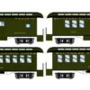 Athearn N 12407 34' Old Time Overton Passenger Cars, Southern Pacific (4)