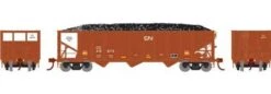 Athearn HO 15165 40' 3-Bay Ribbed Hopper With Load, Chicago Central And Pacific #40079