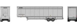 Athearn HO 29452 40' Drop Sill Parcel Trailer, UPS (No Logo) #87982
