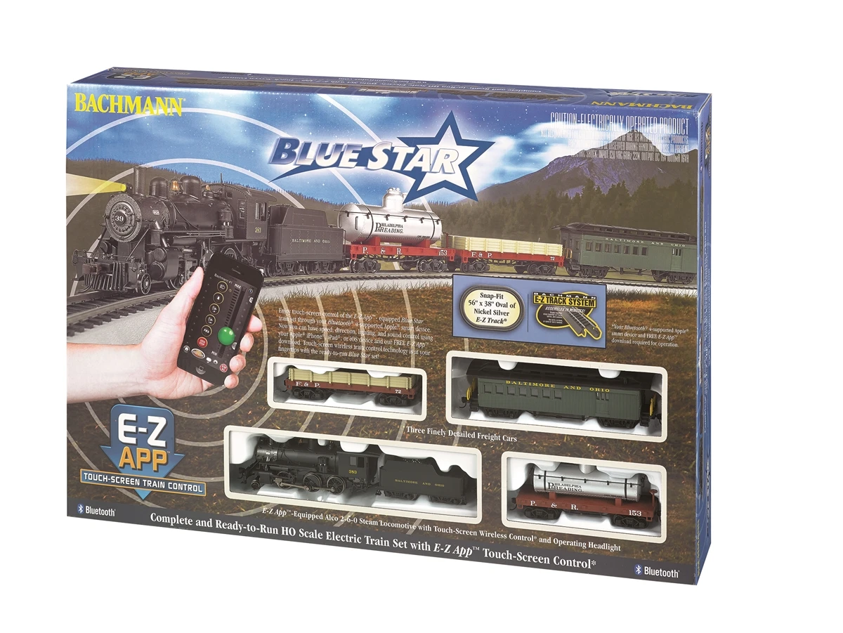 Bachmann HO 01502 Blue Star Train Set With E-Z App Wireless System Control, Baltimore And Ohio 3 Bachmann HO 01502 Blue Star Train Set With E-Z App Wireless System Control, Baltimore And Ohio