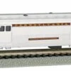 Bachmann Silver Series N 14652 72' Streamline Fluted-Side 2-Door Baggage Car, Pennsylvania Railroad "Railway Express Agency"