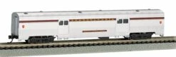 Bachmann Silver Series N 14652 72' Streamline Fluted-Side 2-Door Baggage Car, Pennsylvania Railroad "Railway Express Agency"