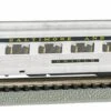 Bachmann Silver Series N 14753 85' Streamline Fluted-Side Coach, Baltimore And Ohio "Oriole" (Lighted)