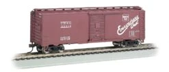 Bachmann Silver Series HO 15003 Steam Era 40' Box Car, Burlington #33318