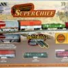 Bachmann N 24021 Super Chief Train Set With E-Z Track And Standard DC Power Pack, Atchison Topeka And Santa Fe -Model Train Shop BAC 24021 2 79517.1671215236