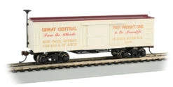 Bachmann Silver Series HO 72308 34' Wood Old Time Box Car, New York Central And Hudson River #1009