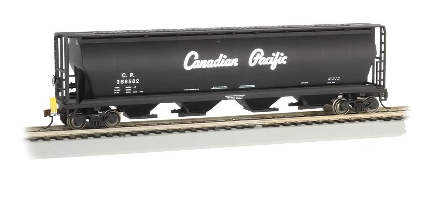 Bachmann HO 73804 Canadian Cylindrical 4-Bay Grain Hopper With FRED, Canadian Pacific #386502 3 Bachmann HO 73804 Canadian Cylindrical 4-Bay Grain Hopper With FRED, Canadian Pacific #386502