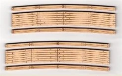 Blair Line HO 127 Laser-Cut 22" Radius Curved Wood Grade Crossing (2 Sets)