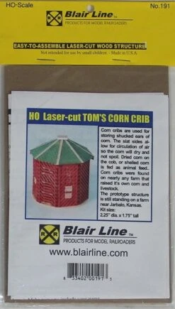 Blair Line HO 191 Tom's Corn Crib