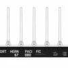 Bachmann HO 12904 52' Centerbeam Flat Car With Bulkheads, Northern Pacific #67080
