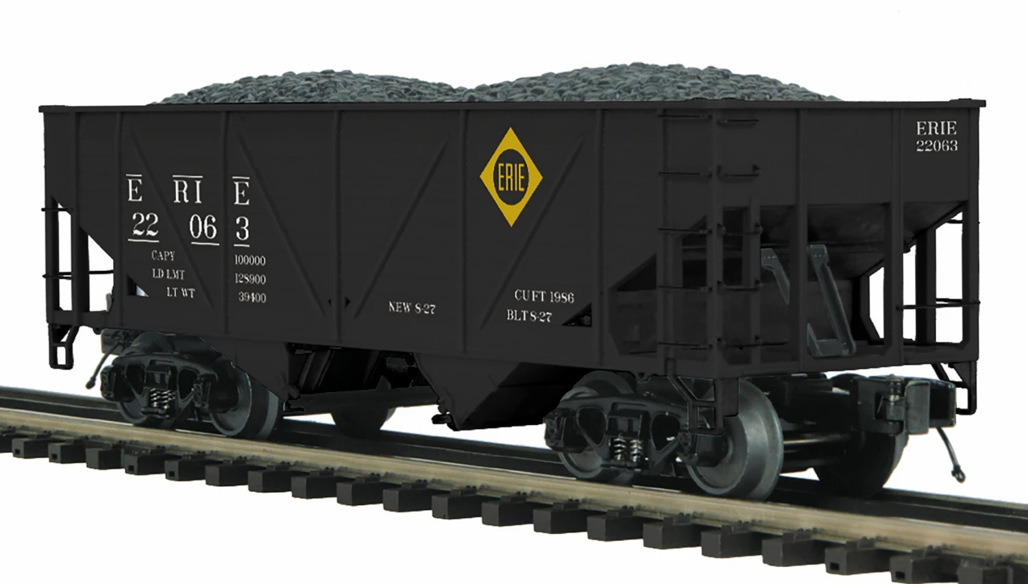 MTH Premier O 20-92347 34' Composite Hopper Set 2, Erie (6) 3 MTH Premier O 20-92347 34' Composite Hopper Set 2, Erie (6)