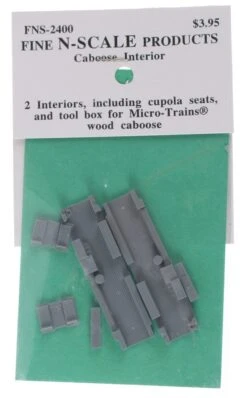 Fine N Scale 2400 Caboose Interiors (2-Pack)