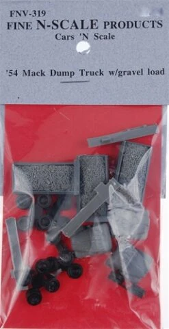 Fine N Scale 319 '54 Mack Dump Trucks With Gravel Load (3)