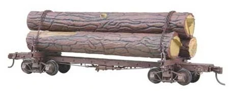 Kadee HO 102 42' Skeleton Log Car With Logs Kit 3 Kadee HO 102 42' Skeleton Log Car With Logs Kit