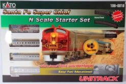 Kato N 1060018 Santa Fe Super Chief Starter Train Set With Track And Power Pack