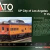 Kato N 106088-1 Union Pacific "City Of Los Angeles" 11-Car Set (Equipped With Interior Lighting) 1 Kato N 106088-1 Union Pacific "City Of Los Angeles" 11-Car Set (Equipped With Interior Lighting) -Model Train Shop KAT 106088 45497.1671268215