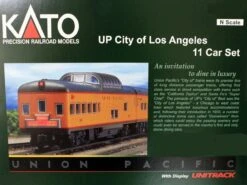 Kato N 106088-1 Union Pacific "City Of Los Angeles" 11-Car Set (Equipped With Interior Lighting)