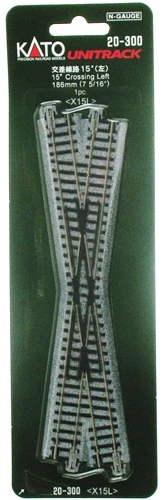Kato N 20300 Unitrack 15-Degree Left Hand Crossing